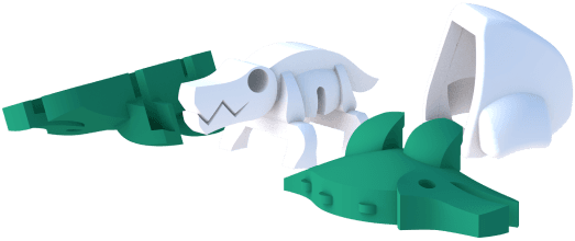 [HALFTOYS] DIORAMA - HALF ANIMAL : Crocodile